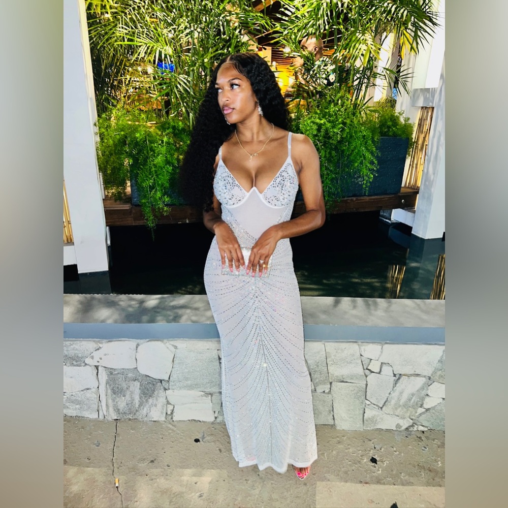 White Embellished Gown